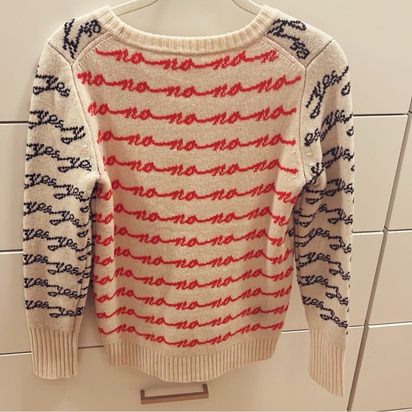 JCrew Yes No Sweater XS SOLD OUT - Picture 4 of 7